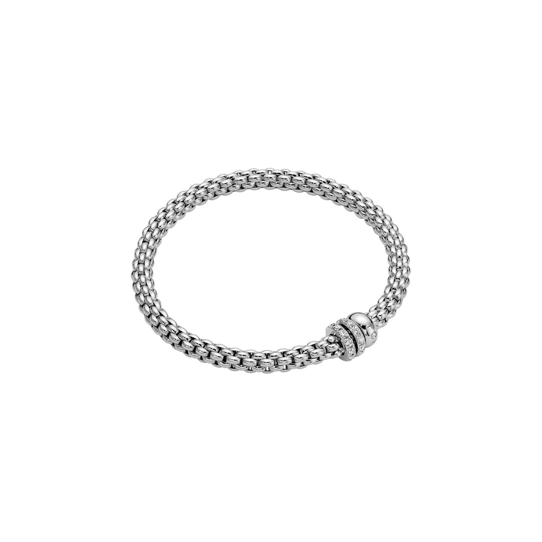 FOPE - Flex'it Solo Armband 2506PAVE aus Weißgold