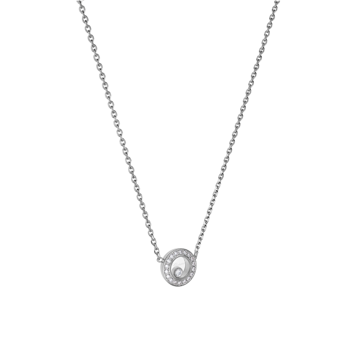 Halskette für Damen von Chopard aus der Happy Diamonds-Kollektion mit der Referenz 81A017-1201 aus Weißgold mit Diamanten in Mönchengladbach
