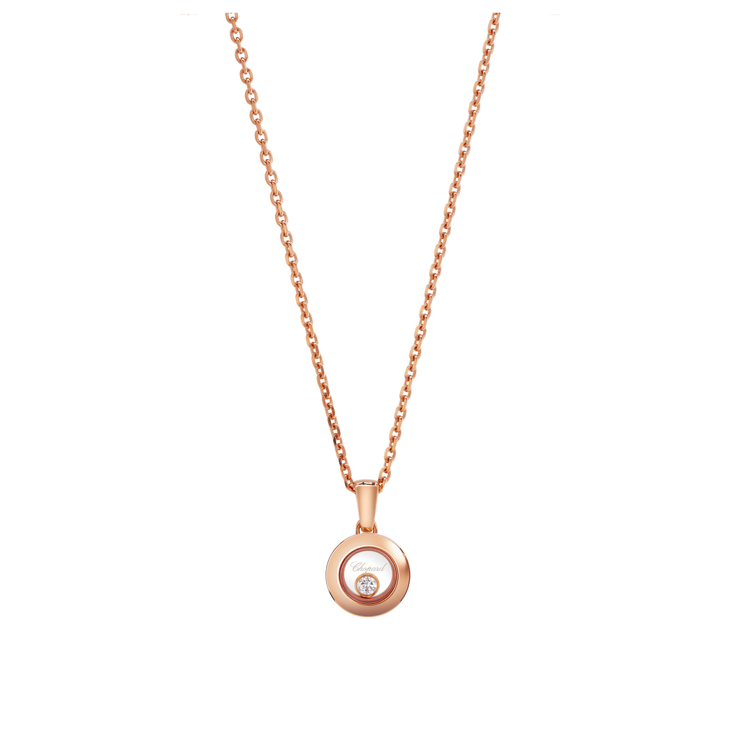 Chopard Collier Happy Diamonds aus Roségold und einem Happy Diamond