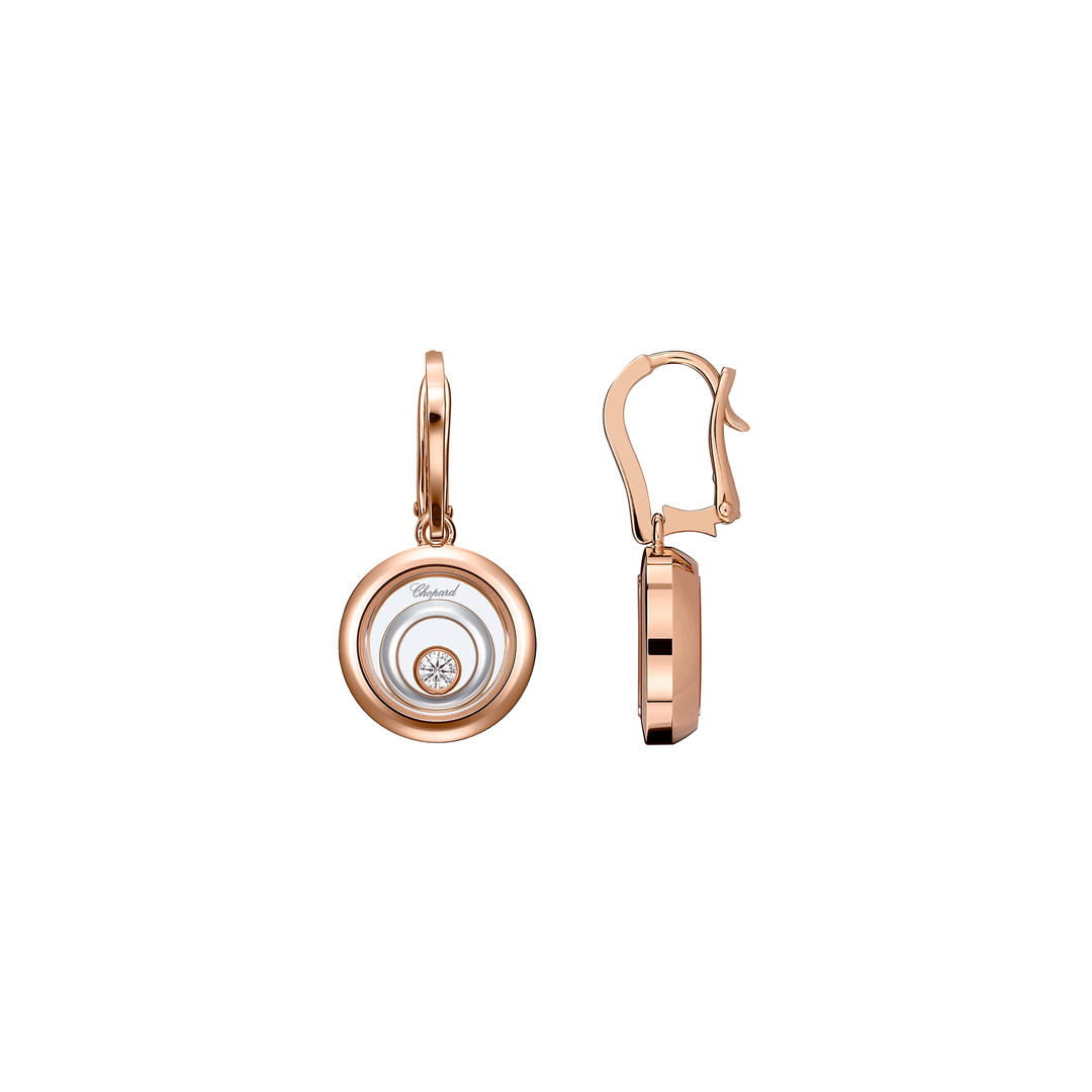 Ohrschmuck für Damen von Chopard aus der Happy Spirit-Kollektion mit der Referenz 838230-9001 aus Rosé- und Weißgold bei Krebber