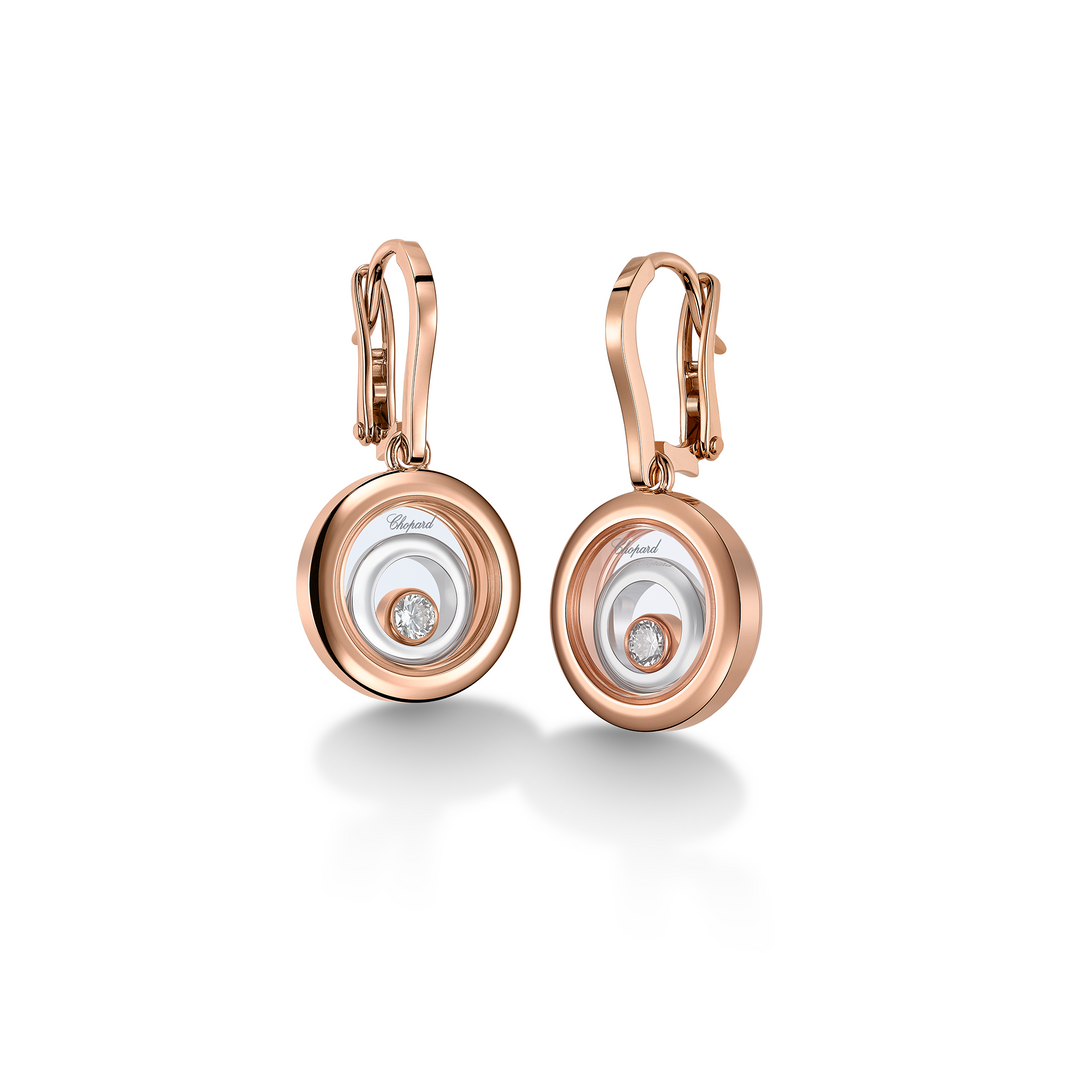 Ohrschmuck für Damen von Chopard aus der Happy Spirit-Kollektion mit der Referenz 838230-9001 aus Rosé- und Weißgold