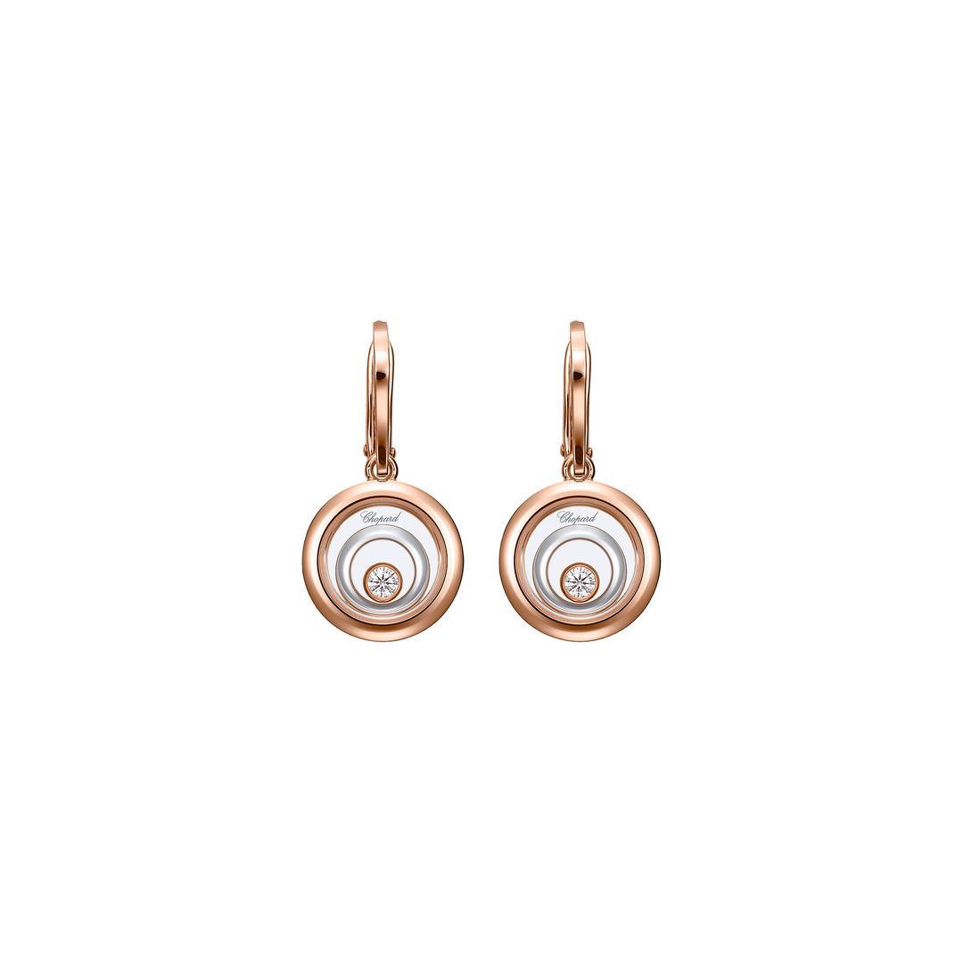 Ohrschmuck für Damen von Chopard aus der Happy Spirit-Kollektion mit der Referenz 838230-9001 aus Rosé- und Weißgold