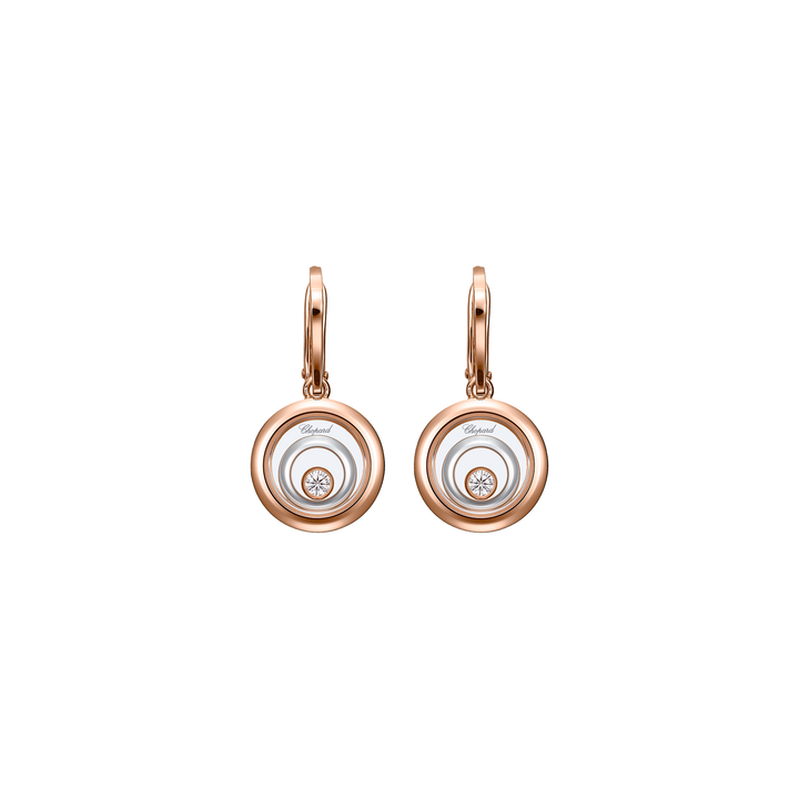 Ohrschmuck für Damen von Chopard aus der Happy Spirit-Kollektion mit der Referenz 838230-9001 aus Rosé- und Weißgold