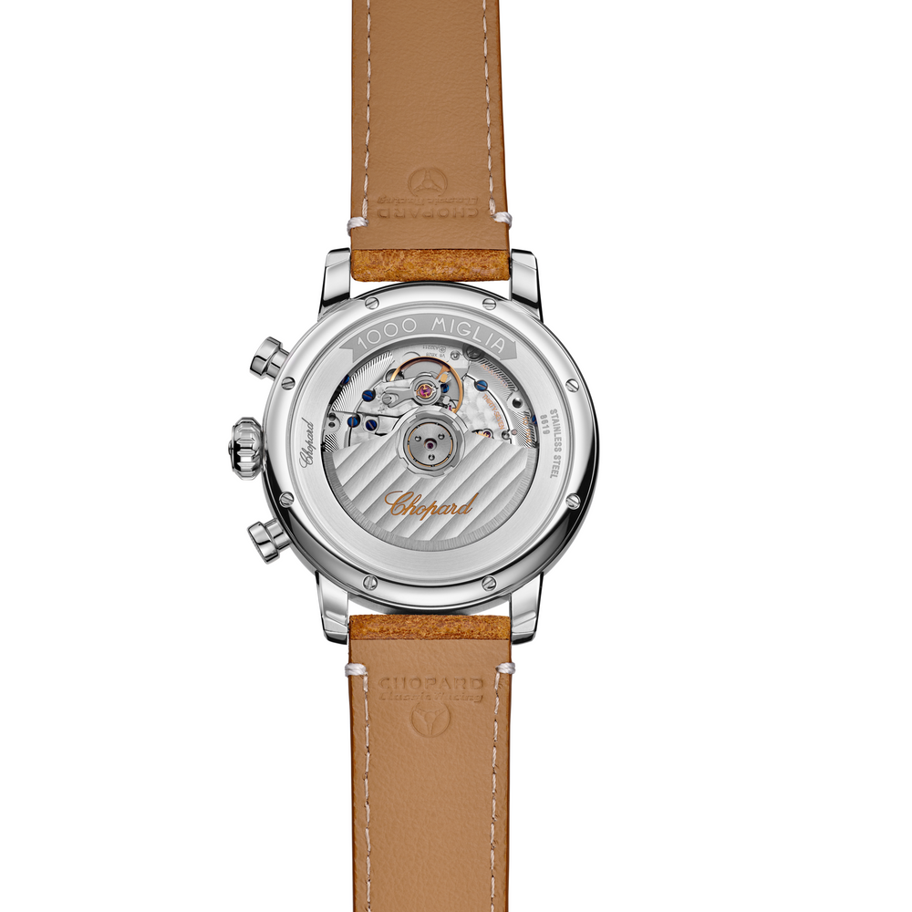 Entdecken Sie die Chopard - Mille Miglia Classic Chronograph mit der Referenz 168619-3004 mit Saphirglasboden