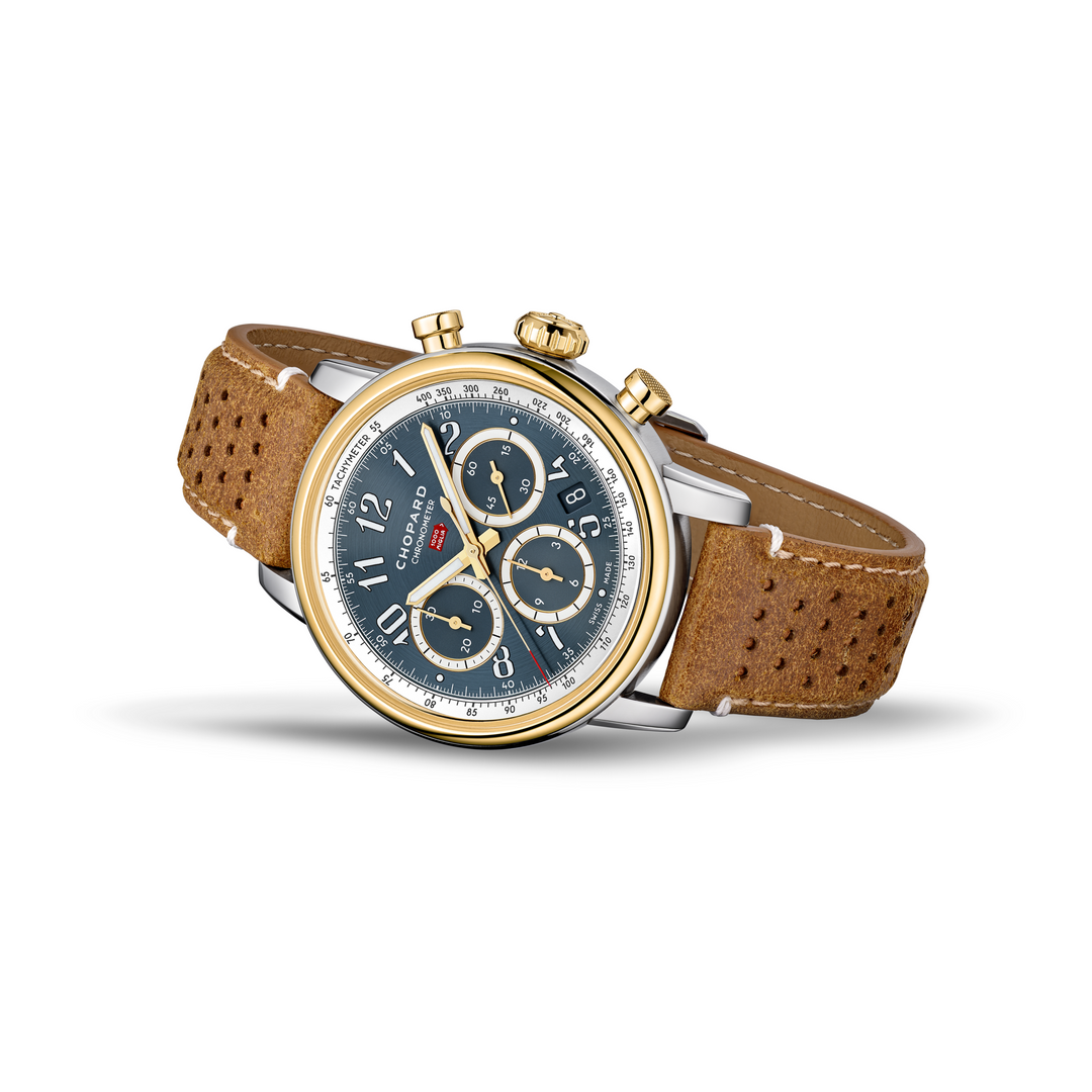 Chopard - Mille Miglia Classic Chronograph mit der Referenz 168619-3003 aus 18 Karat Gelbgold und Edelstahl bei Ihrem offiziellen Fachhändler Juwelier Krebber in Mönchengladbach aus 18 Karat Gold in Gelbgold