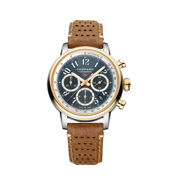 Chopard - Mille Miglia Classic Chronograph mit der Referenz 168619-3003 aus 18 Karat Gelbgold und Edelstahl bei Ihrem offiziellen Fachhändler Juwelier Krebber in Mönchengladbach