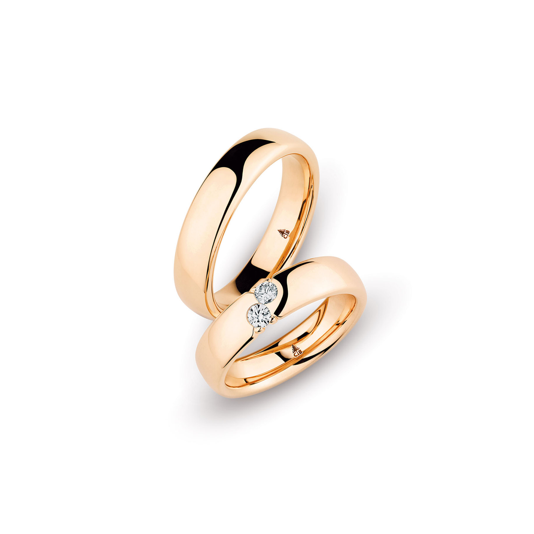 Christian Bauer - Trauringe - 0243654 - 280103 - Roségold - Diamanten
