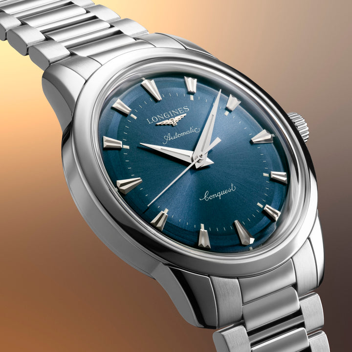 Longines Conquest Heritage mit blauem Zifferblatt