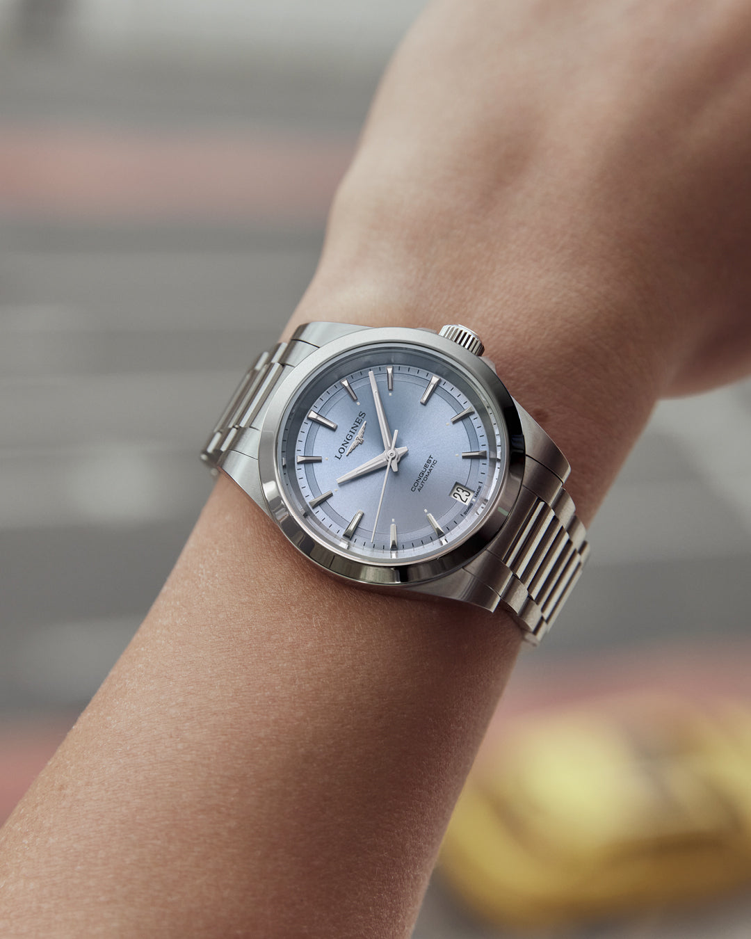 Longines Conquest - L3.430.4.92.6 – Automatikwerk – hellblau - 34 mm - Damenuhr klassisch