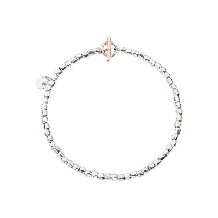 DoDo Armband Mini Granelli - DBC0002_GRANX_GAGMX - Silber, Roségold - Armband für Damen und Herren