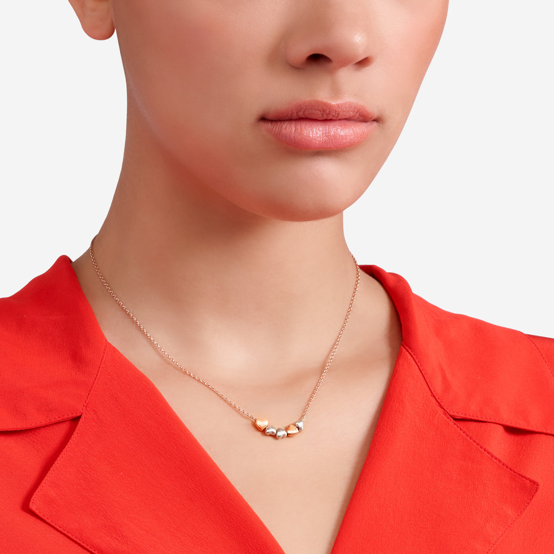 DoDo Halskette Herz – DCC5000_HEART_0009A –  Roségold, Silber – Armband für Damen Geschenke für Damen