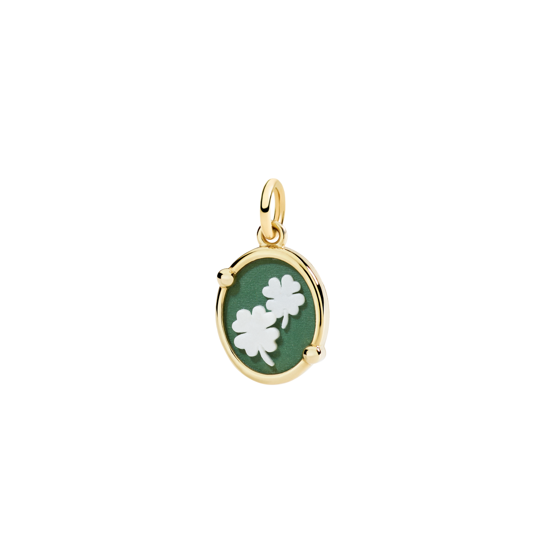 DoDo Anhänger - Vierblättriges Kleblatt - DMC5016_CAMEO_VE09G - Gelbgold 