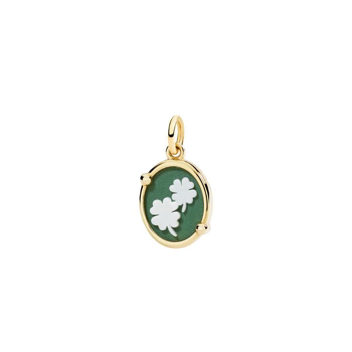 DoDo Anhänger - Vierblättriges Kleblatt - DMC5016_CAMEO_VE09G - Gelbgold 