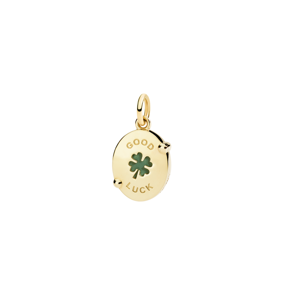 DoDo Anhänger - Vierblättriges Kleblatt - DMC5016_CAMEO_VE09G - Gelbgold