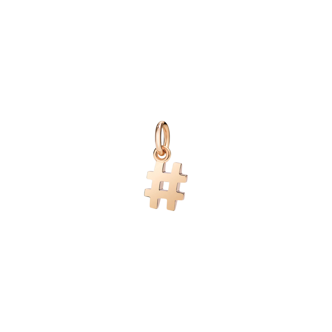 Dodo - Charm - Hashtag – DMHACH/9 – Roségold - Anhänger