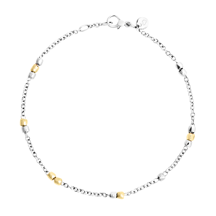 DoDo Armband Mini Granelli – DBC4000_GRANX_000OA – Gelbgold und silber - Armband für Damen