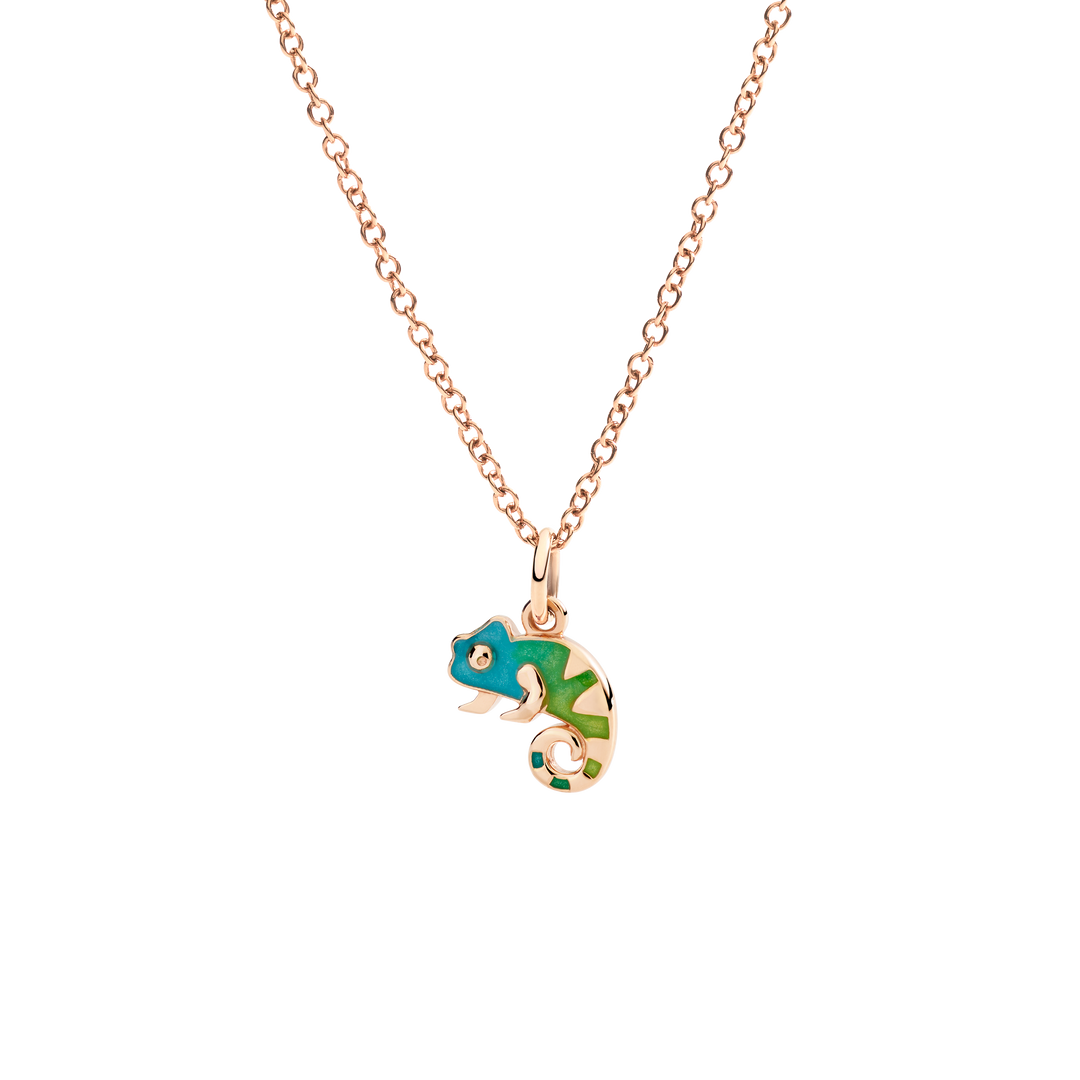 DoDo Anhänger - Chamäleon aus Roségold und Emaile – DMC5011_CHAMA_EVT9R – Roségold, Emaile – Anhänger für Damen