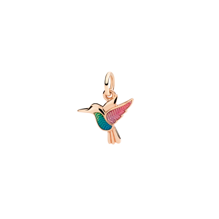 DoDo Anhänger - Kolibri aus Roségold und Emaile – DMC5008_COLIB_EMX9R – Roségold, Emaile – Anhänger für Damen
