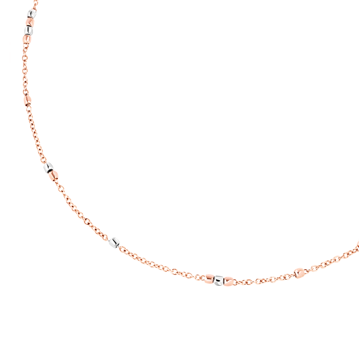 DoDo Halskette Mini Granelli – DCC4000_GRANX_0009A – Roségold und silber - Halskette für Damen