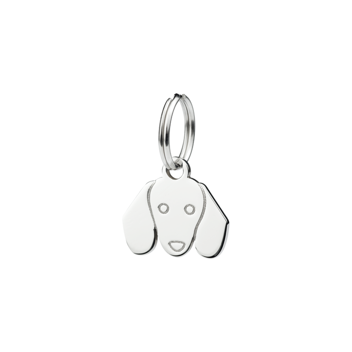 Anhängerpaar von DoDo aus der Charme-Kollektion mit der Referenz DMB8002_DACHS_0009R aus Edelstahl