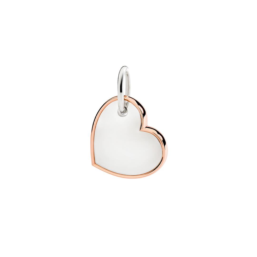 Dodo Anhänger DMC5024-CUORL-0009A Herz in XL aus Roséold und Silber