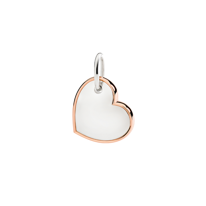 Dodo Anhänger DMC5024-CUORL-0009A Herz in XL aus Roséold und Silber