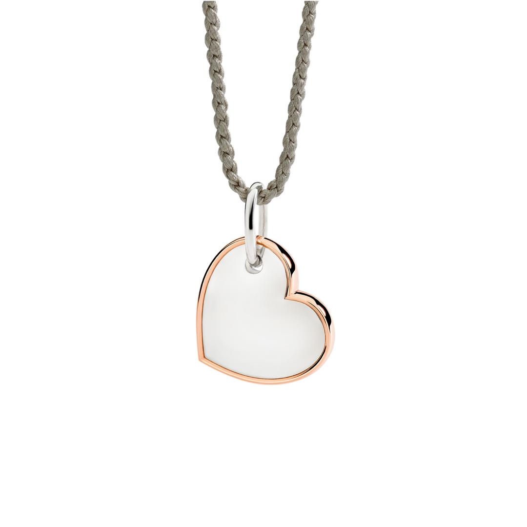 Dodo Anhänger DMC5024-CUORL-0009A Herz in XL aus Roséold und Silber