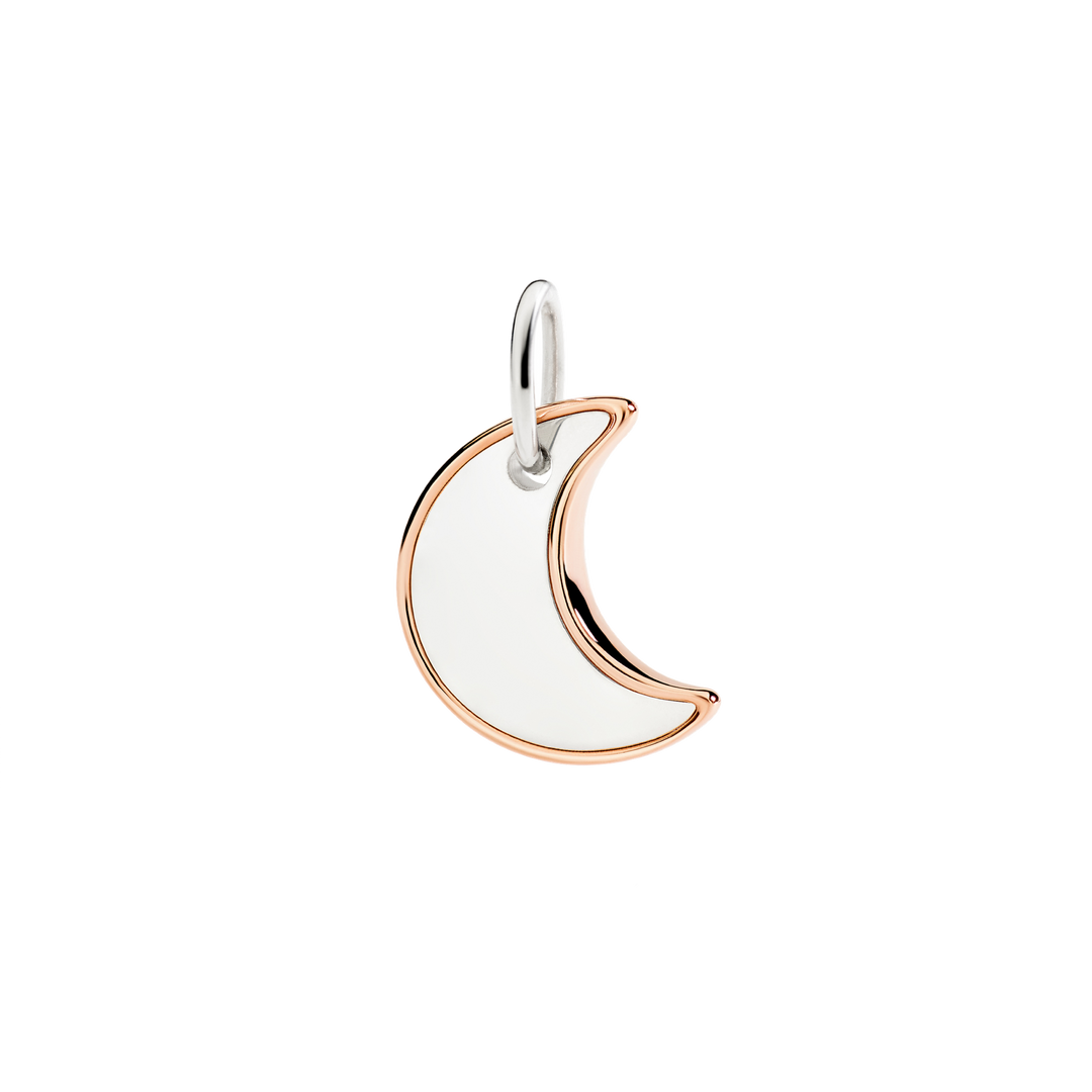 Dodo Anhänger DMC5022-MOONL-0009A Mond in XL aus Roséold und Silber