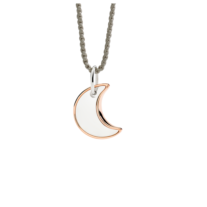 Dodo Anhänger DMC5022-MOONL-0009A Mond in XL aus Roséold und Silber
