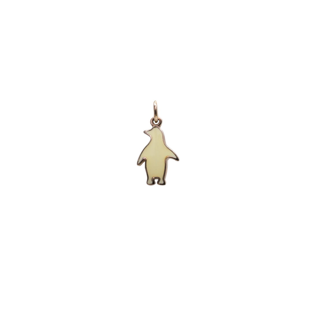 DoDo Anhänger Pinguin - D10PIG/9/BI - Roségold - Emaile - Anhänger für Damen