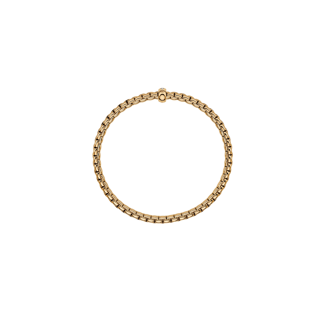 FOPE Flex'it Armband BR730 BBR B aus der Eka Kollektion in Gelbgold mit einem Brillanten