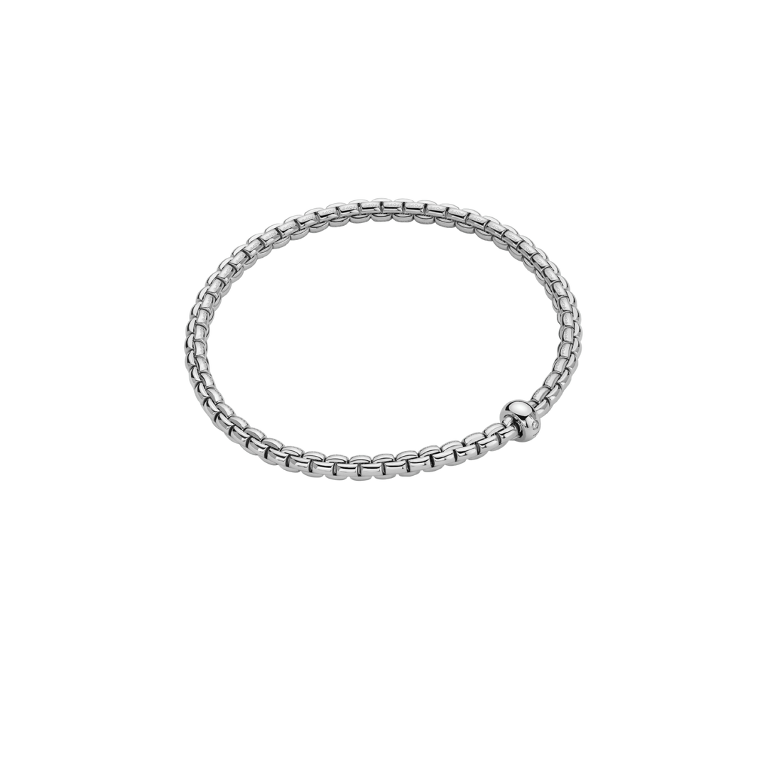 FOPE Flex'it Armband BR730 BBR B aus der Eka Kollektion in Weißgold mit einem Brillanten