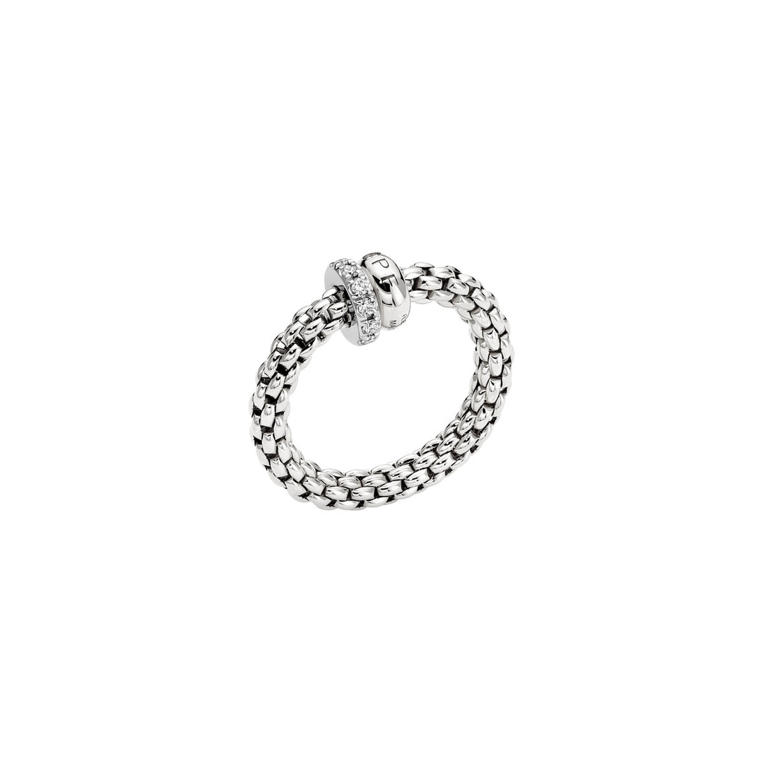 Fope Solo RIng 62408PAVE aus Weißgold und Brillanten