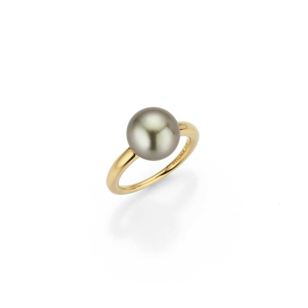 Gellner Modern Classic Ring – 5-22996-04 – Gelbgold – Perle- Damenring