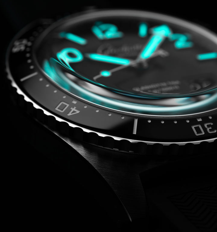 Glashütte Original - SeaQ Panoramadatum - 1-36-13-01-80-33 – Automatikwerk – schwarz - 43,20 mm - Herrenuhr mit drehbarer Lünette