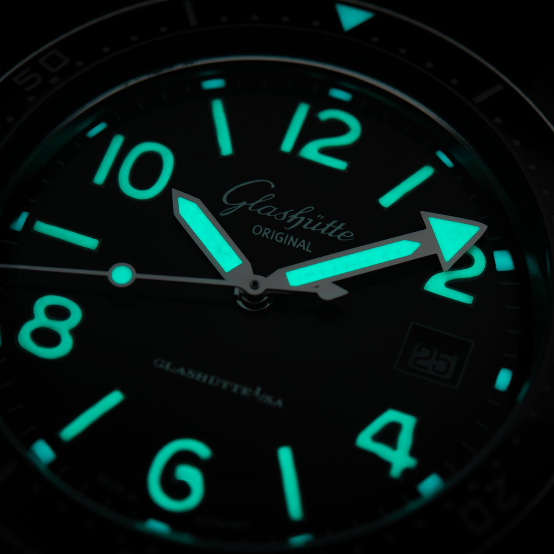 Glashütte Original - SeaQ Panoramadatum - 1-36-13-01-80-33 – Automatikwerk – schwarz - 43,20 mm - Herrenuhr