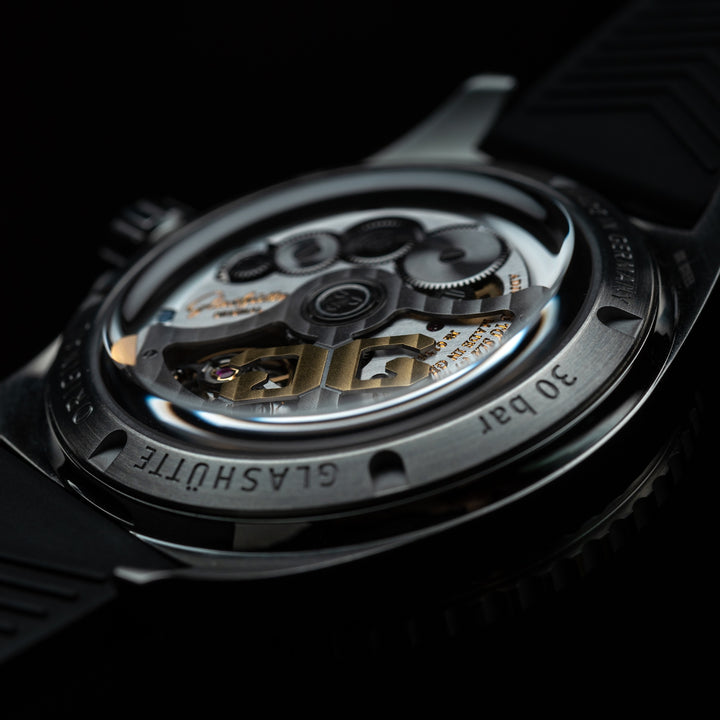 Glashütte Original - SeaQ Panoramadatum - 1-36-13-01-80-33 – Automatikwerk – schwarz - 43,20 mm - Herrenuhr