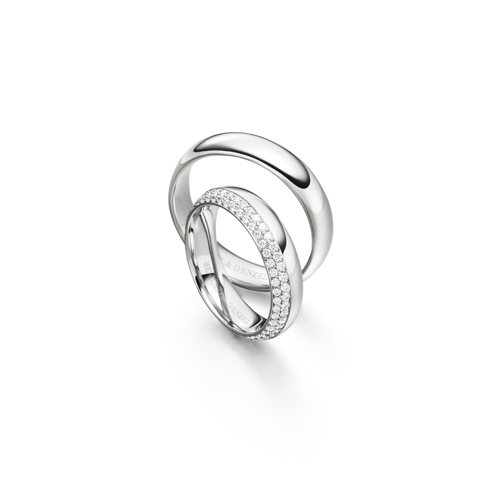 Henrich & Denzel - Trauringe Brillante – P5835.11000, P5835.50000 – Platin – Diamanten - Trauringe