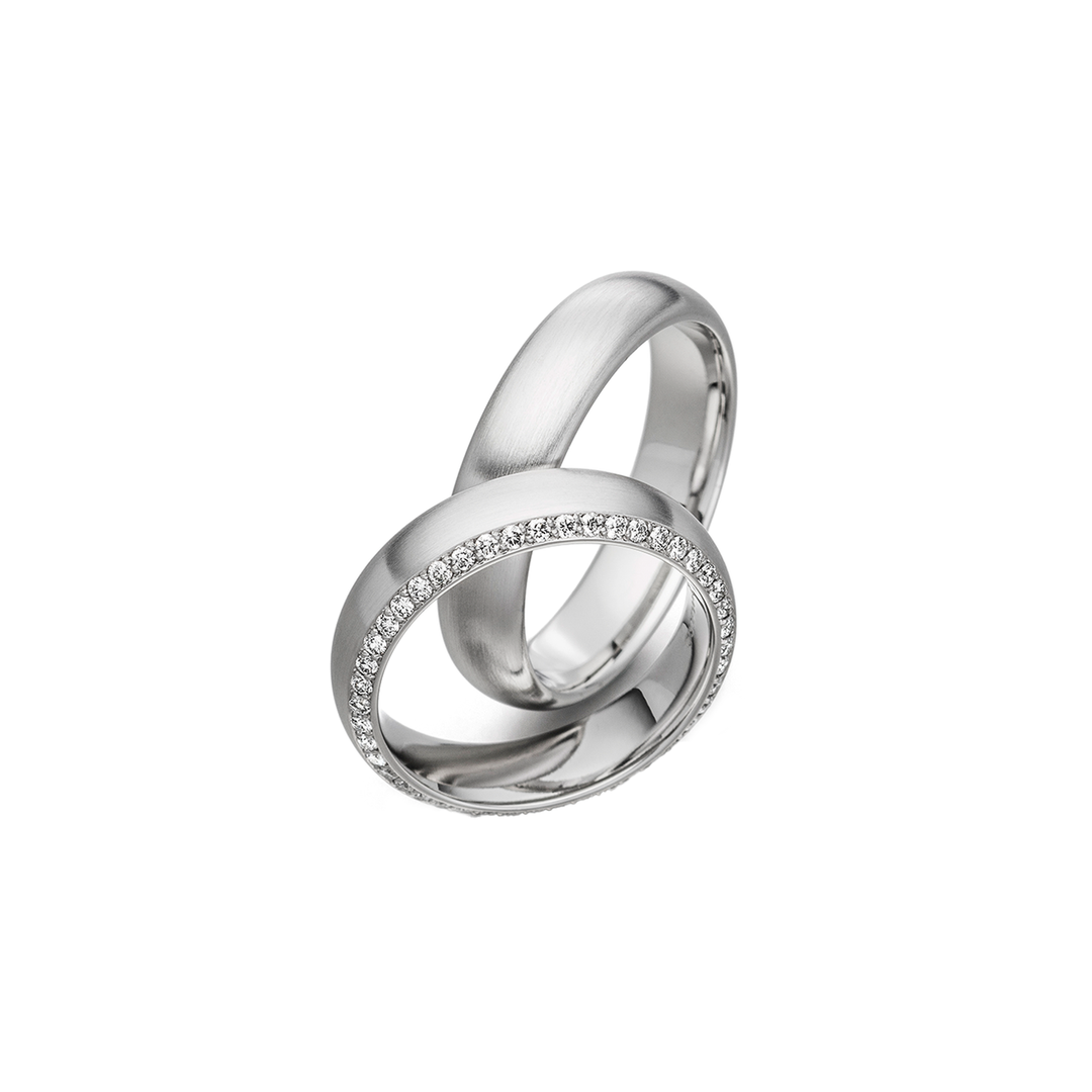 Henrich & Denzel - Trauringe Brillante – P5835.01000, P5835.50000 – Platin – Diamanten - Trauringe
