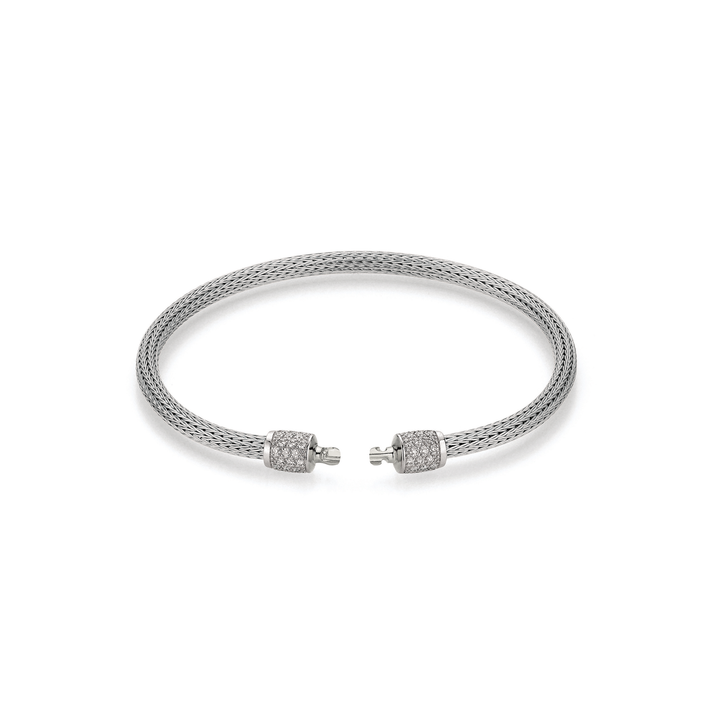 Flex Armband von Jörg Heinz aus der Flex+Mesh-Kollektion mit der Referenz HS06.A-3.0 750 1 00124 aus Weißgold mit Diamanten