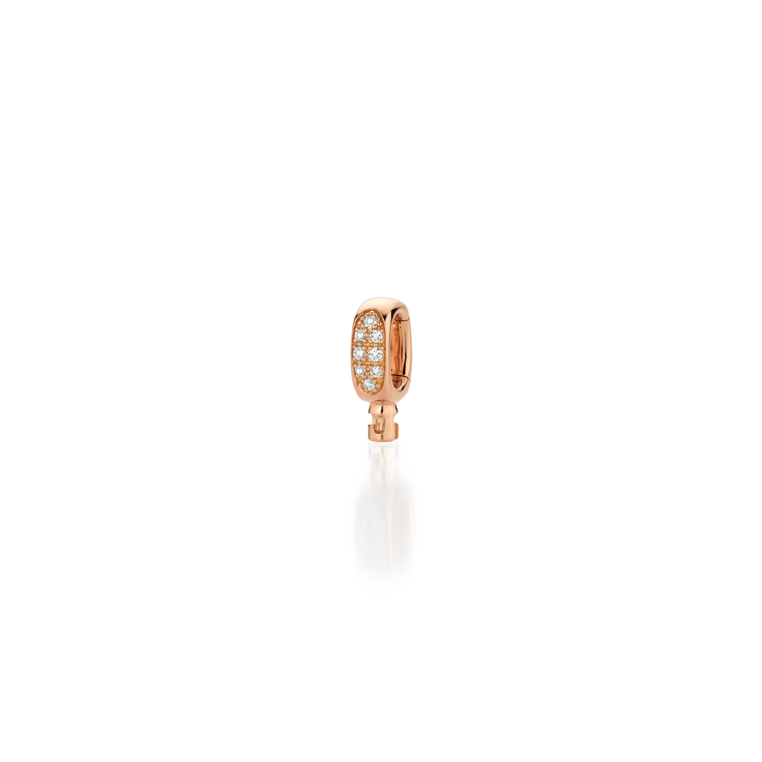 Jörg Heinz - Schlaufenstecker Verschlusselement – 0149.1-01 – Roségold – Diamanten- Verschlusselement für Halsketten