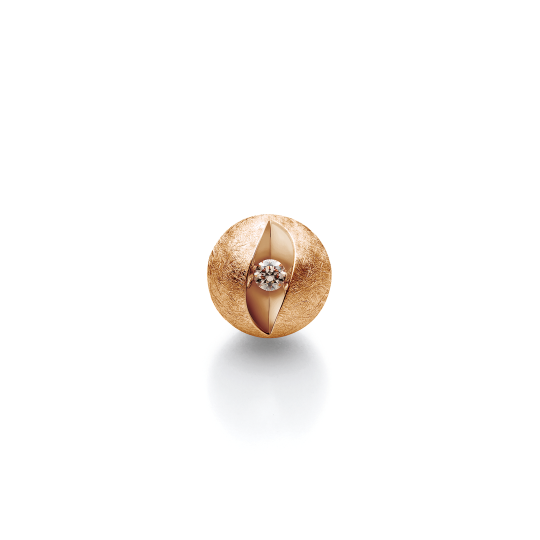 Jörg Heinz - Kugelschließe – 3206-1-15 – Roségold – Diamanten - Schließe für Halsketten