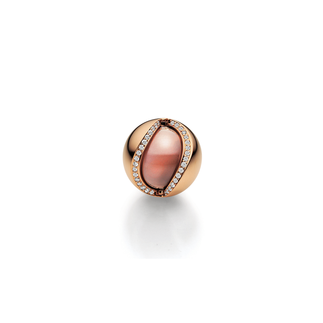 chließe von Jörg Heinz aus der Mystery Sphere-Kollektion mit der Referenz 3359.M-17 RRR 4 K8488 aus Roségold mit Diamanten