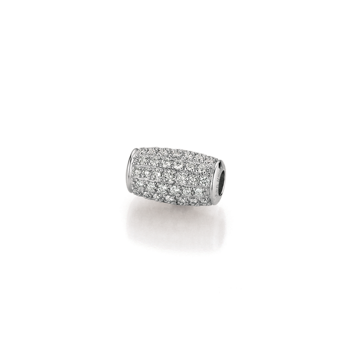 Tönnchen Pavé Schließe von Jörg Heinz aus der Flex+Mesh-Kollektion mit der Referenz 4004.1-08 750 1 00124 aus Weißgold mit Diamanten
