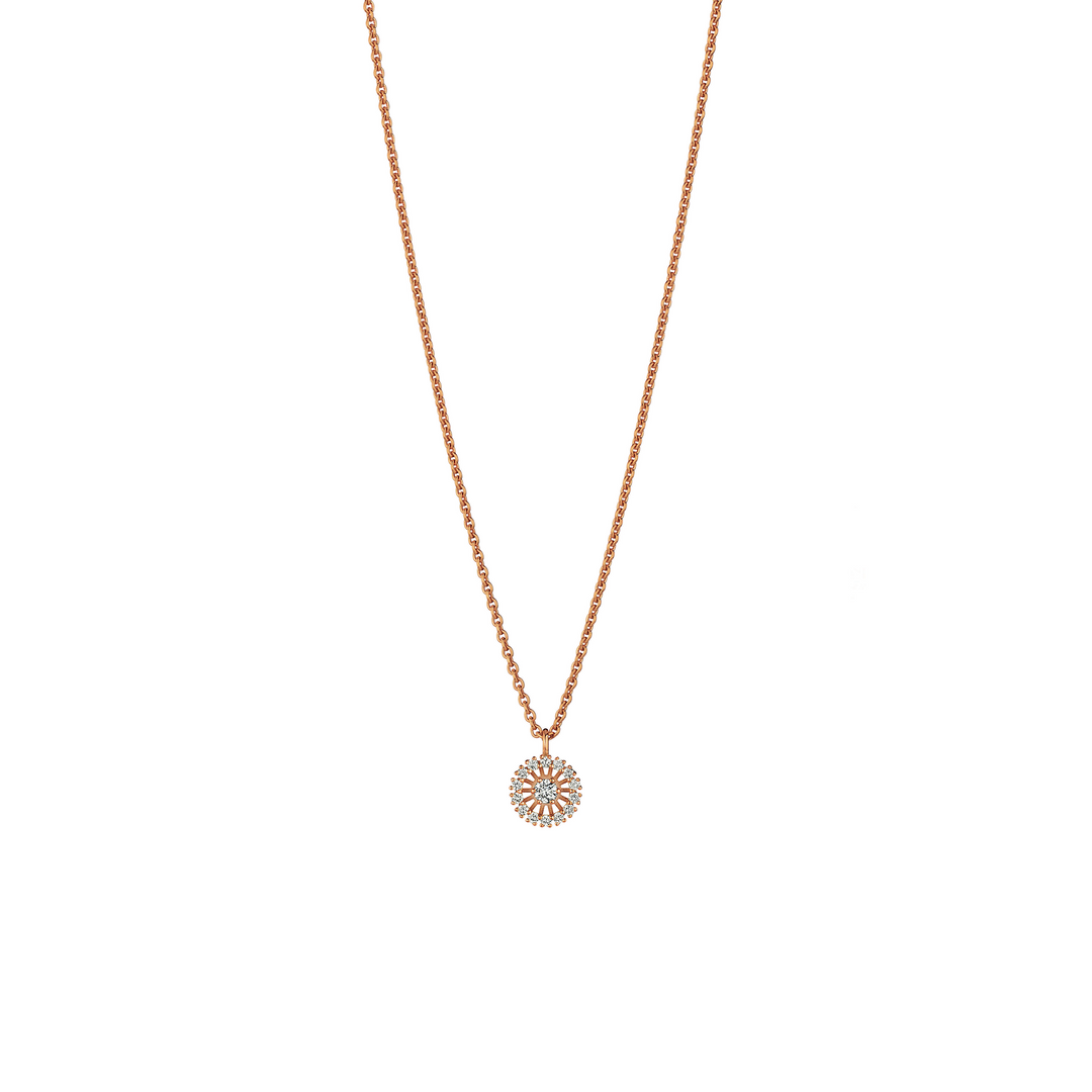 Jörg Heinz Swing Collier – SAN1.1-2.3 750 4 00124 – Roségold – Diamanten - Halskette für Damen