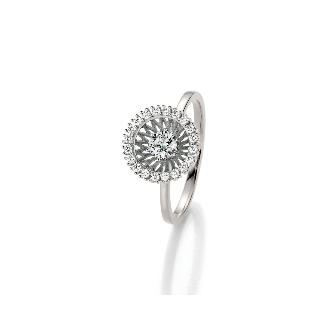 Jörg Heinz Swing Boho Ring – SR00.1-4.5 750 1 00124 – Weißgold – Diamanten - Damenring