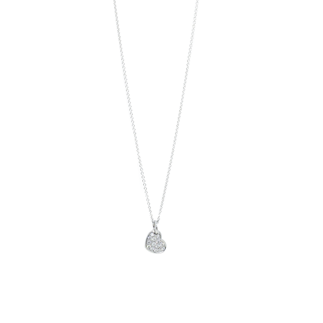Krebber - Halskette Herz - 234-2514 - Weißgold - Diamanten - Halskette für Damen