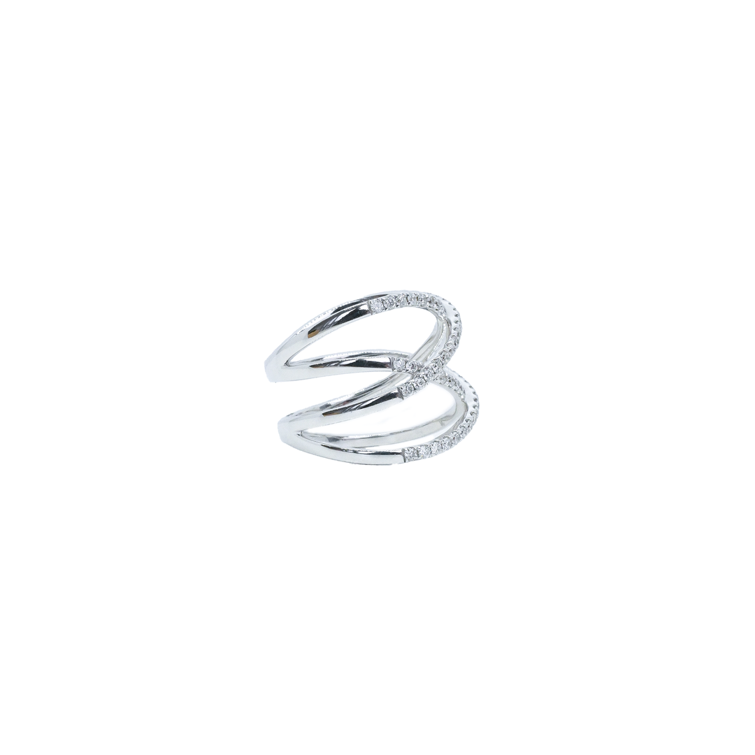 Krebber Statement Ring mit Diamanten - 270-XR4715 - Weißgold - Diamanten - Damenring bei Juwelier Krebber in Mönchengladbach