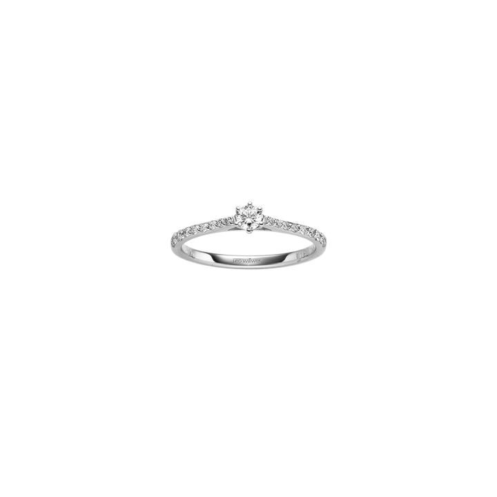 Leo Wittwer - Love Icon Solitär Ring – 11-0975271-C/ 11-0975271-C – Weißgold – Diamanten - Damenring