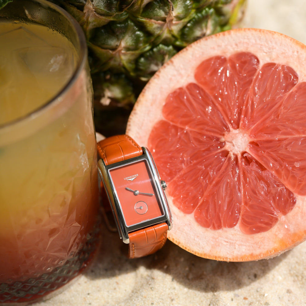 Longines Dolce Vita in orange für Damen